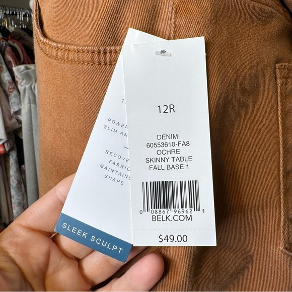 Belk Women's Skinny Pants in Rust - Picture 5 of 11